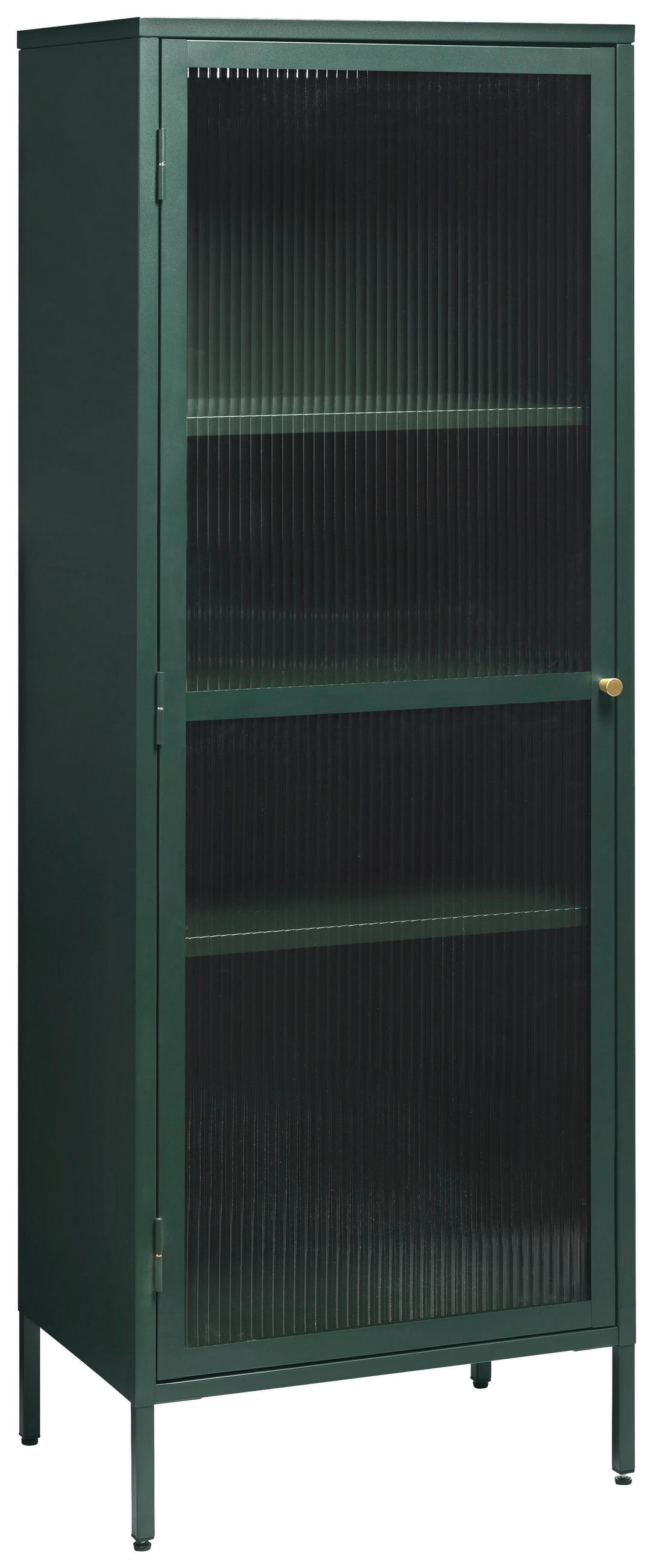 Lomoco Vitrine Bronco Glass Tower H160 CM LH Grün, Gold