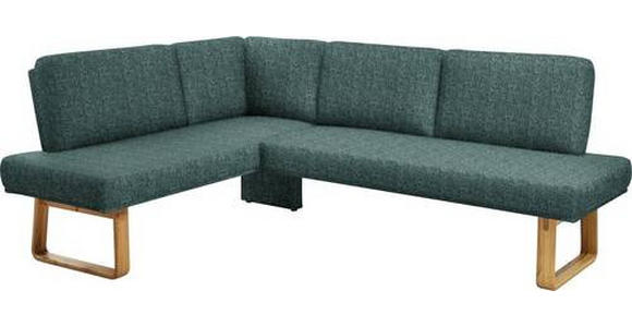 ECKBANK 174/265 cm in Grün, Eichefarben - Eichefarben/Grün, Design, Holz/Textil (174/265cm) - Dieter Knoll