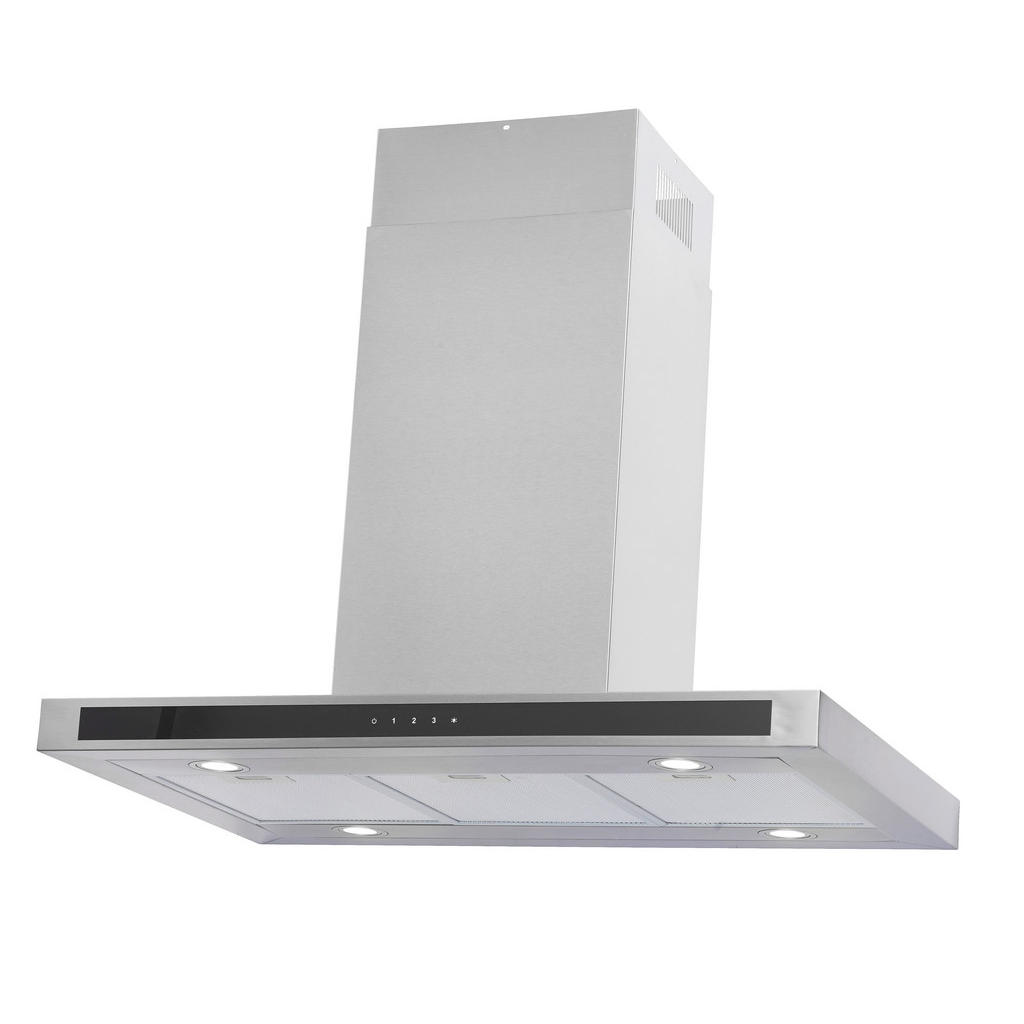 Dunstabzugshaube Gisz Schwarz/Edelstahl B: 90 cm