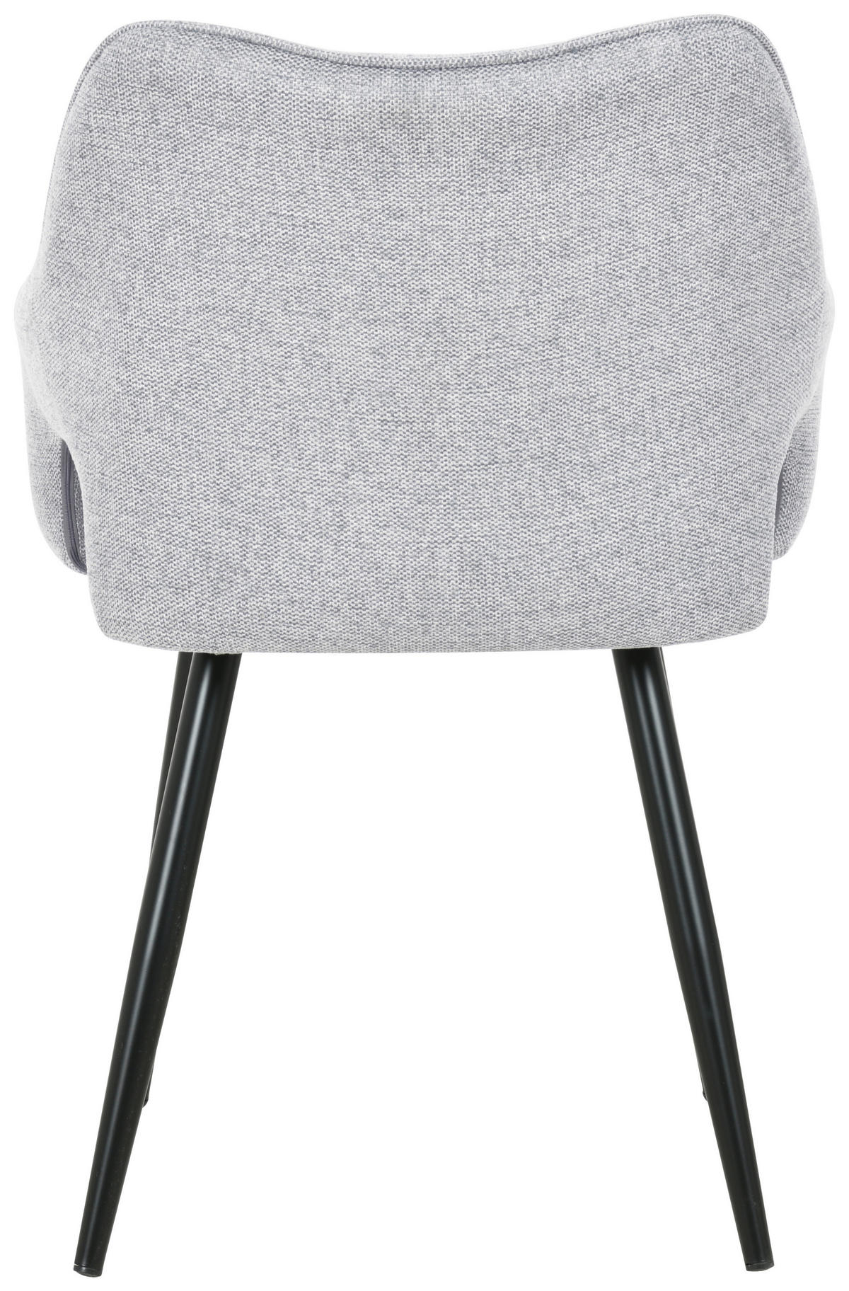 ŽIDLE S PODRUČKAMI, železo, tkaná látka, světle šedá - černá/světle šedá, Moderní, kov/dřevo (60,5/81,5/55,5cm) - MID.YOU