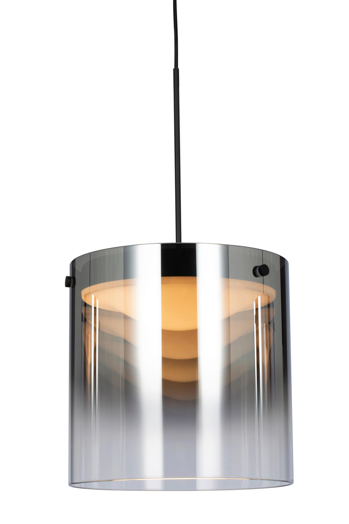 LED-HÄNGLAMPA Baia 100/20/180 cm  - svart, Design, metall/glas (100/20/180cm) - Dieter Knoll