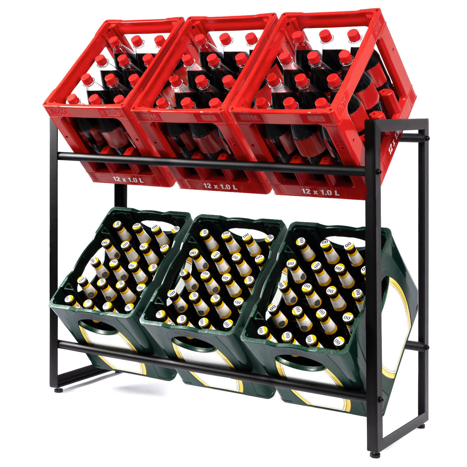 FLASCHENREGAL  - Silberfarben, Basics, Metall (49.5/115.5/32.5cm) - Floordirekt