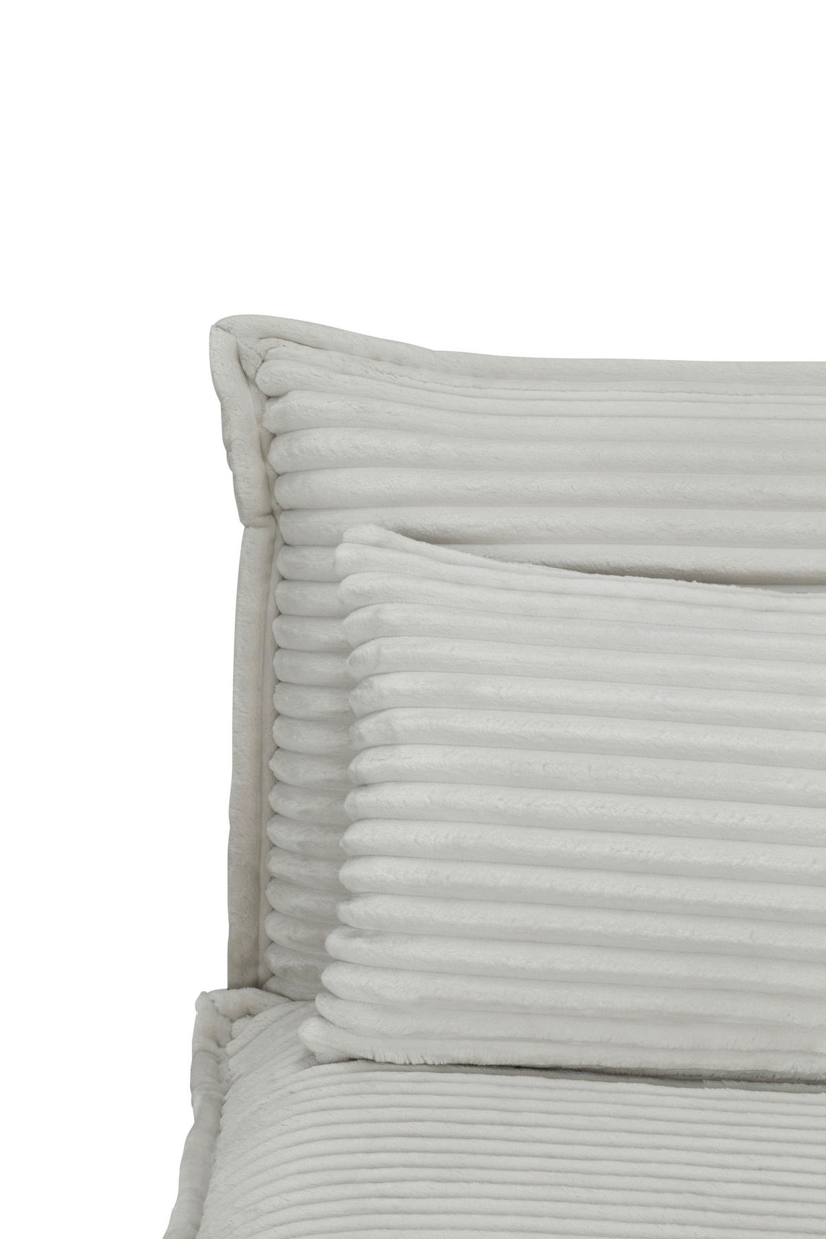 SCHLAFSESSEL Cord Weiß    - Walnussfarben/Weiß, MODERN, Holz/Textil (76/85/83cm) - Livetastic