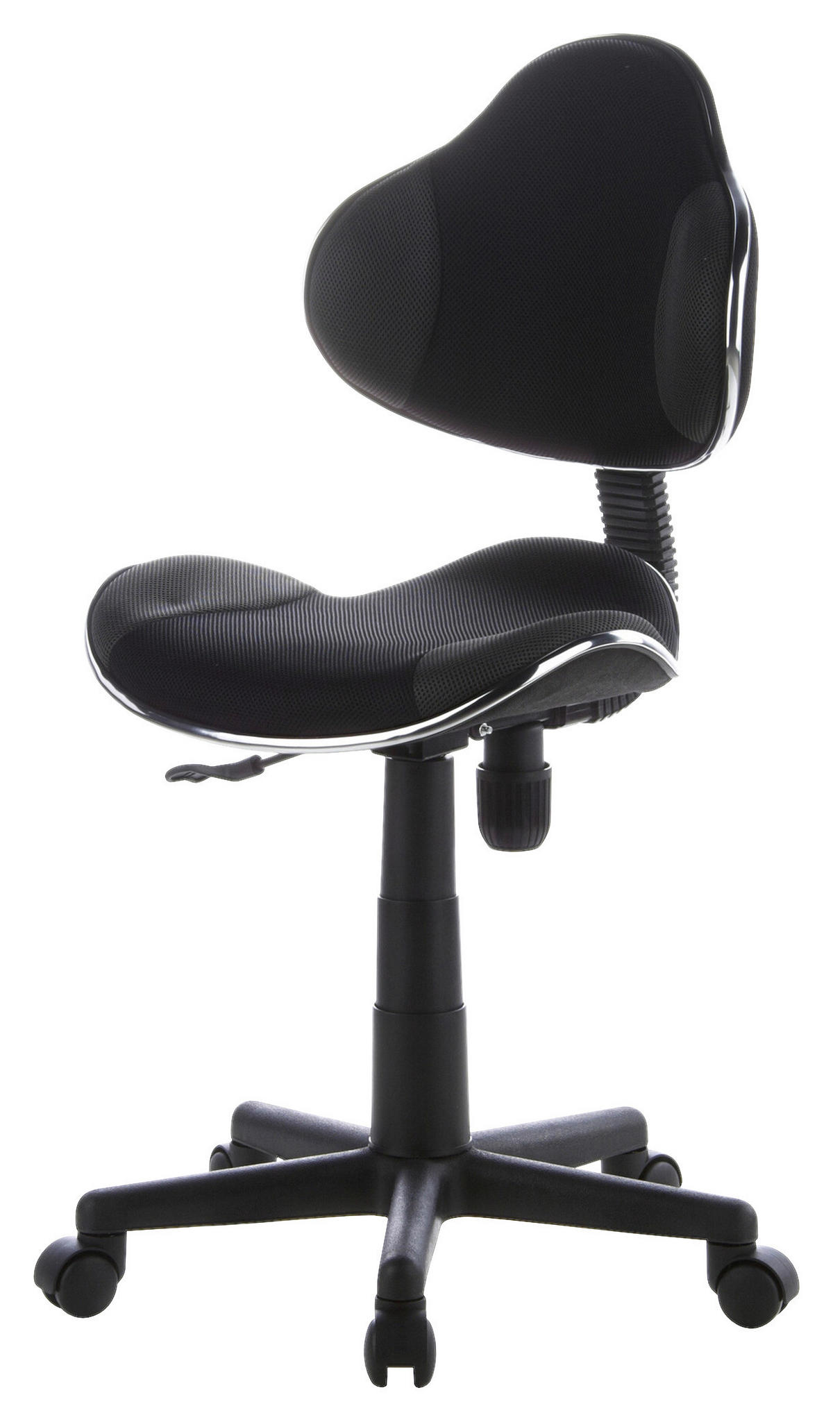 JUGENDDREHSTUHL Grau, Schwarz  - Schwarz/Grau, Basics, Kunststoff (45/86-101/42cm) - MID.YOU
