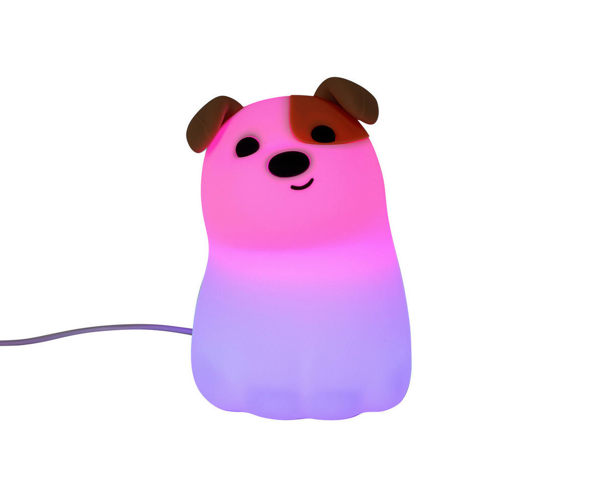 NOČNÉ SVETLO, 9,2/13,8/11,5 cm - biela, Trend, plast (9,2/13,8/11,5cm) - Novel