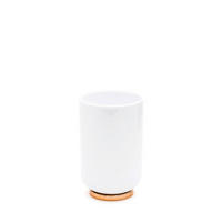 ZAHNPUTZBECHER Kunststoff  - Weiss/Kupferfarben, Basics, Kunststoff (7,1/11,1/7,1cm) - Sadena