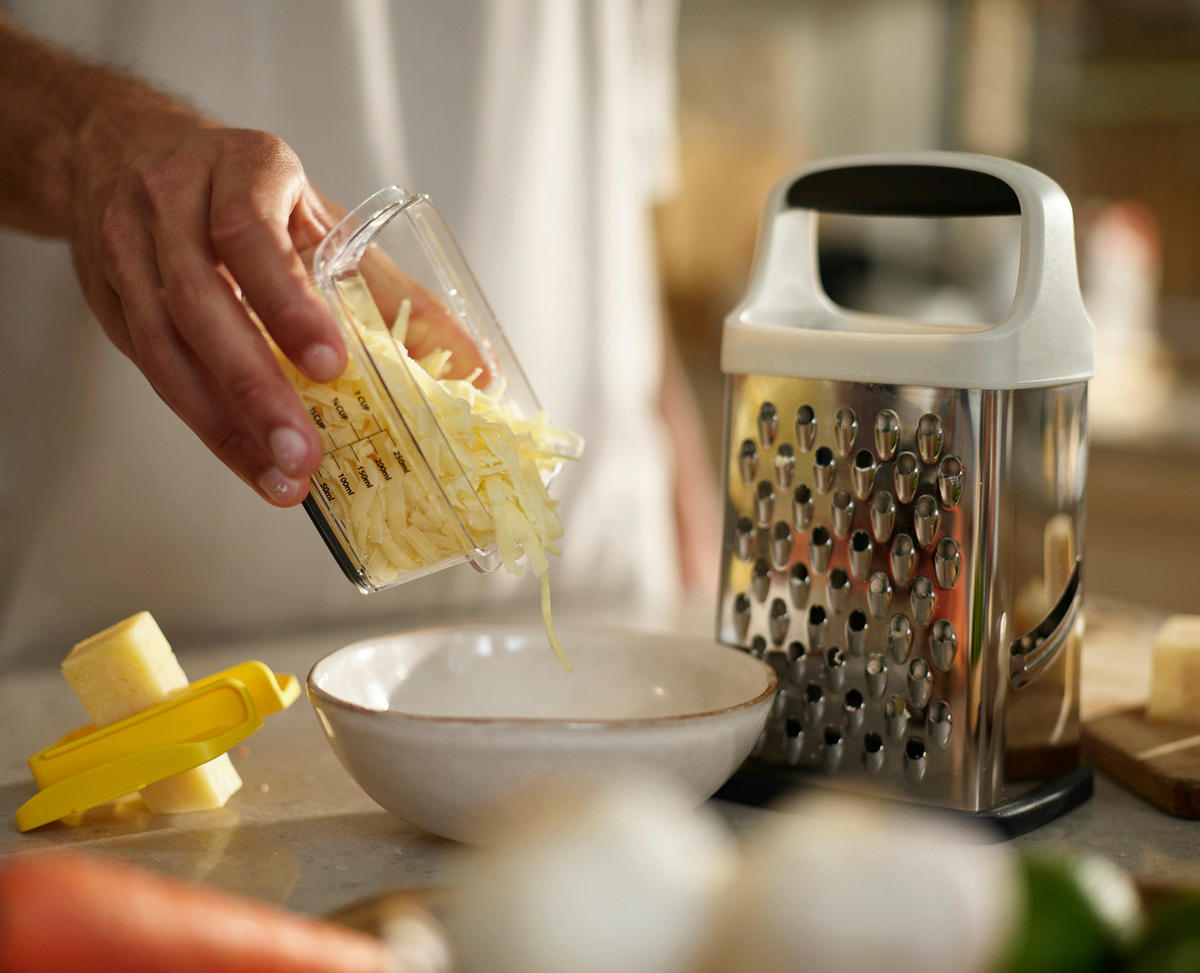 STRGALNIK  Multi-Grip  12,2/17/9,8 cm                 - rumena/siva, Basics, kovina/umetna masa (12,2/17/9,8cm) - Joseph Joseph