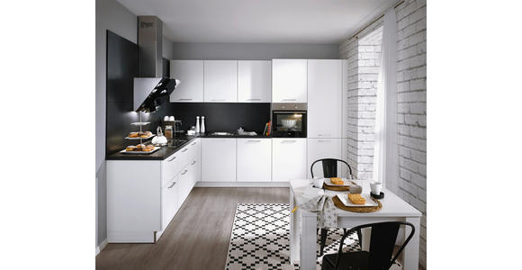 EINBAUKÜCHE   - Weiß, Design, Holzwerkstoff - Dieter Knoll