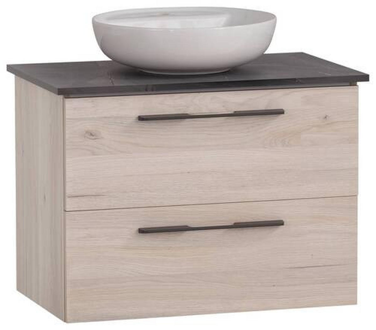 WASCHTISCHKOMBI 66 cm  - Sandfarben/Weiß Hochglanz, MODERN, Keramik/Holzwerkstoff (66cm) - Stylife
