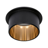 DECKENLEUCHTE   6,8 cm   - Goldfarben/Schwarz, Basics, Metall (6,8cm) - Paulmann