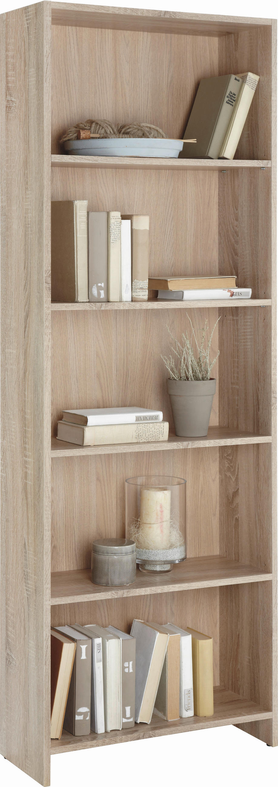 REGÁL, dub sonoma, 60/175/24 cm - dub sonoma, Design, kompozitné drevo (60/175/24cm) - Carryhome