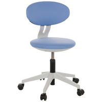 OTOČNÁ ŽIDLE PRO MLÁDEŽ, modrá - šedá/modrá, Basics, textil/plast (42/66-87/52cm) - MID.YOU