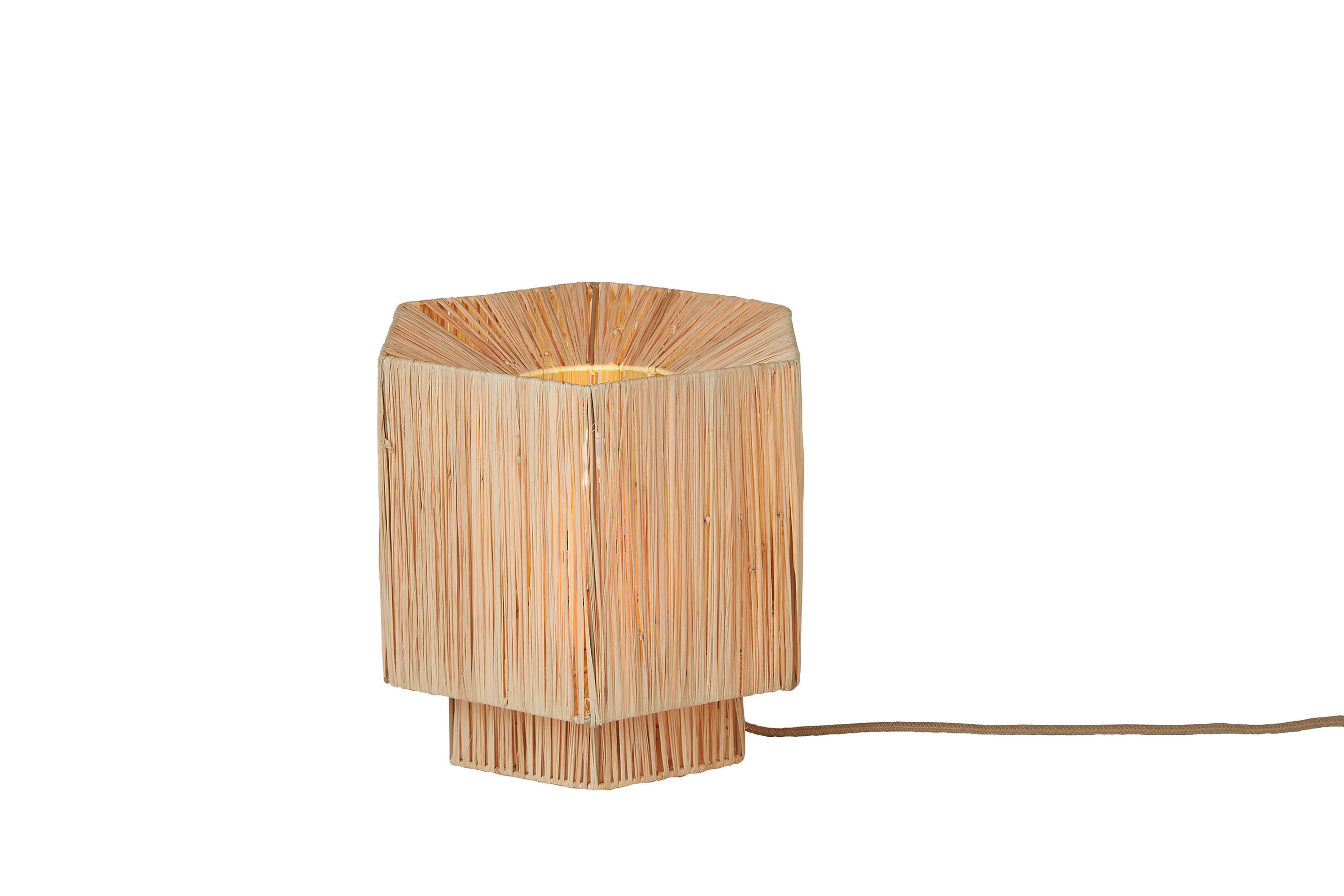 BORDSLAMPA Good & Mojo 27/27/26 cm   - naturfärgad, Basics, naturmaterial (27/27/26cm) - Good & Mojo
