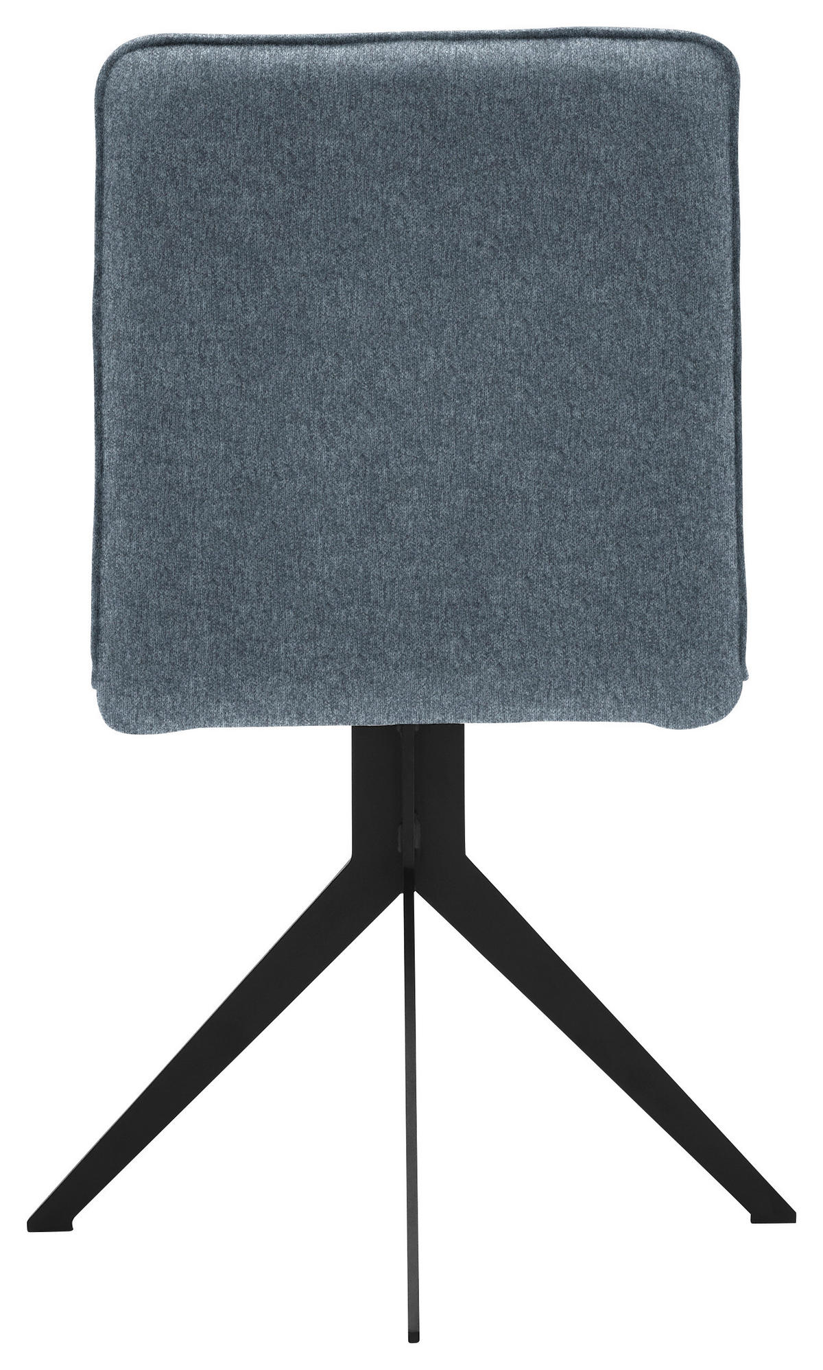 STUHL  in Stahl Webstoff  - Anthrazit/Schwarz, Design, Textil/Metall (46,5/87/64cm) - Voleo