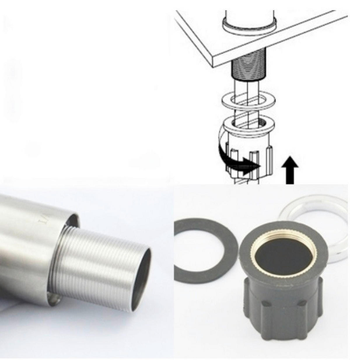 SUDOPERA - SET      60/50/18 cm      - boja nerđajućeg čelika, Osnovno, metal (60/50/18cm)