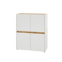 HIGHBOARD  100/122/40 cm  - Eiche Wotan/Schwarz, Design, Holzwerkstoff/Kunststoff (100/122/40cm) - Modante