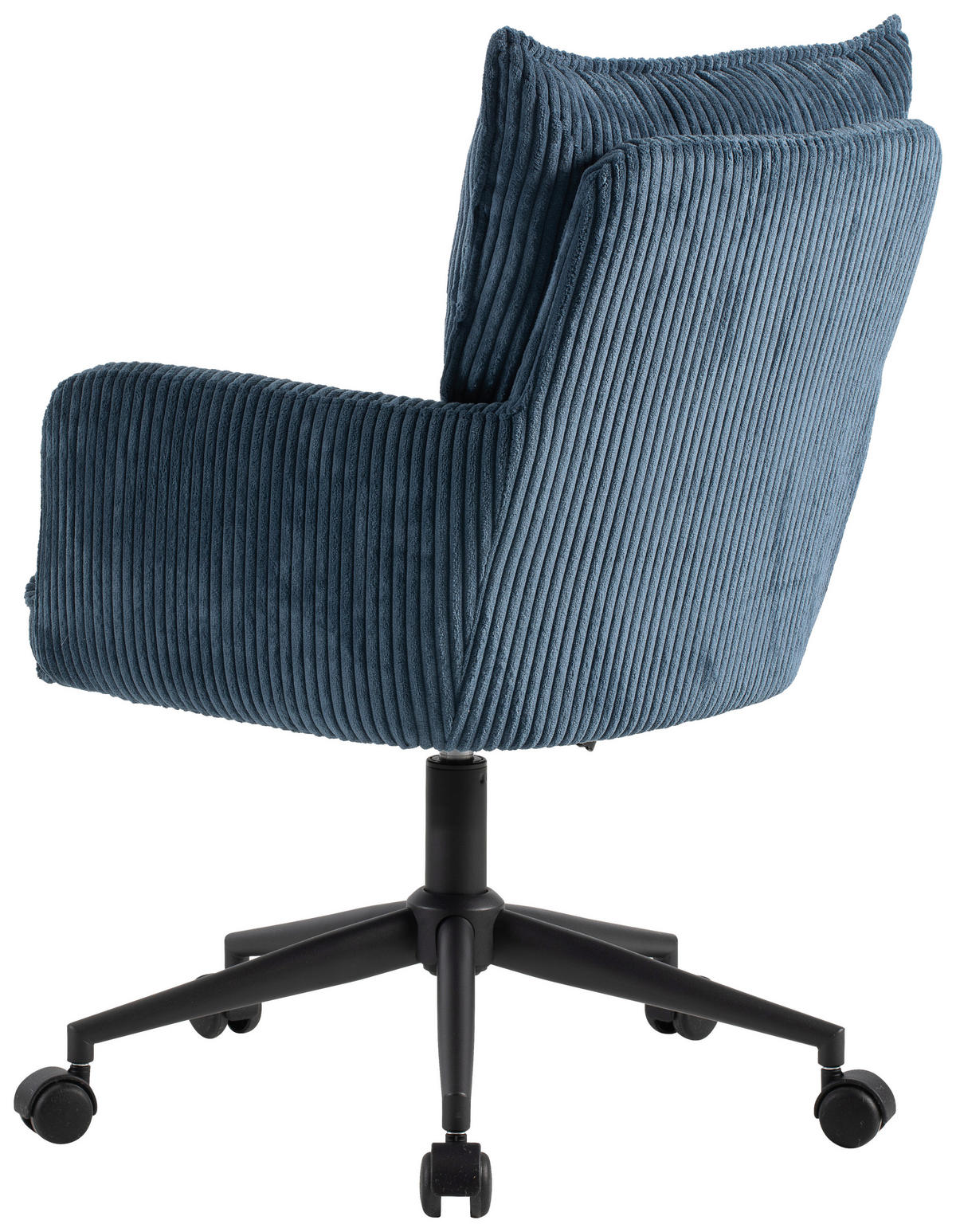 OTOČNÁ ŽIDLE, tkaná látka, modrá, černá - modrá/černá, Design, kov/textil (58/84,5-92/64cm) - Carryhome