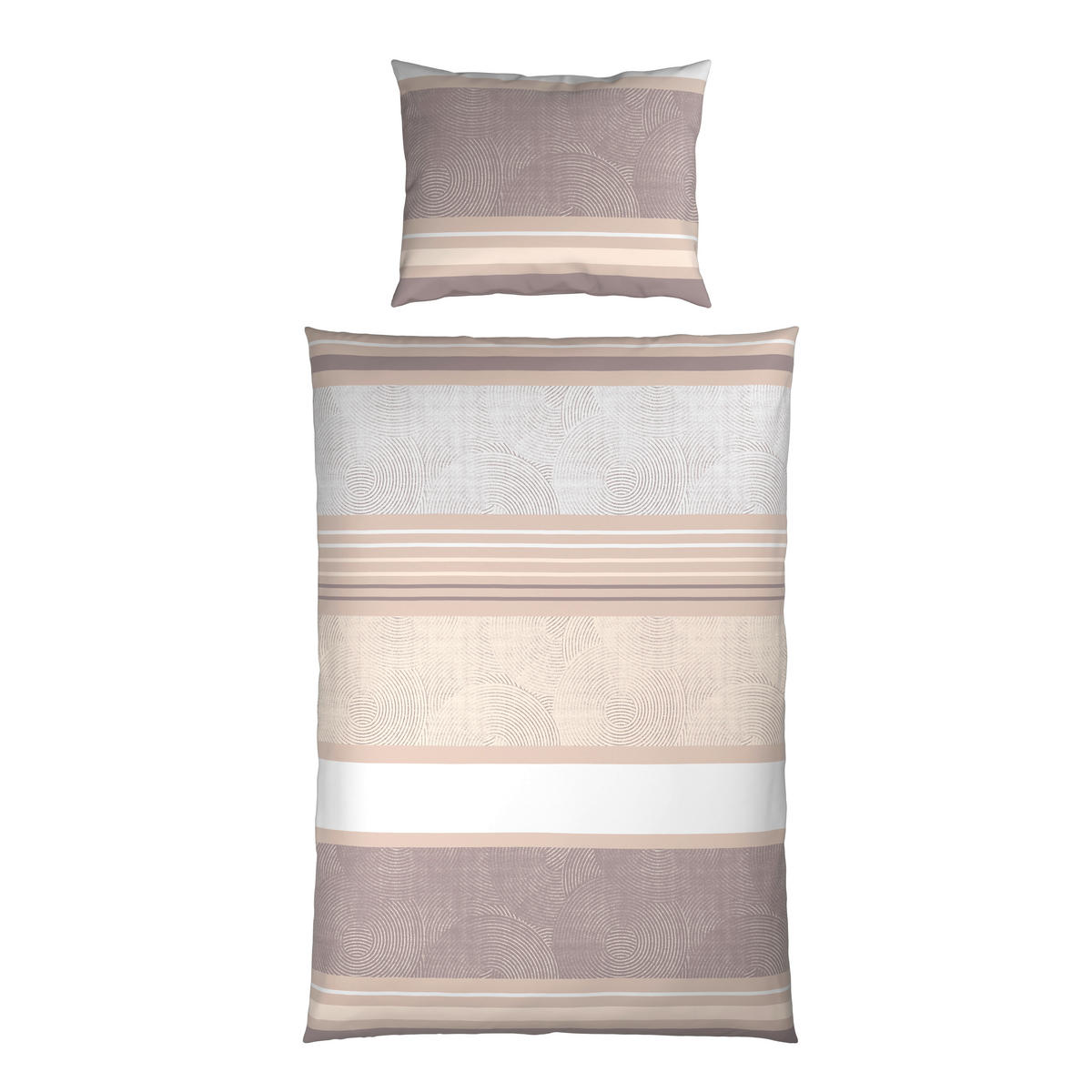 BETTWÄSCHE CUBY Satin 140/200 cm  - Grau, KONVENTIONELL, Textil (140/200cm) - Esposa