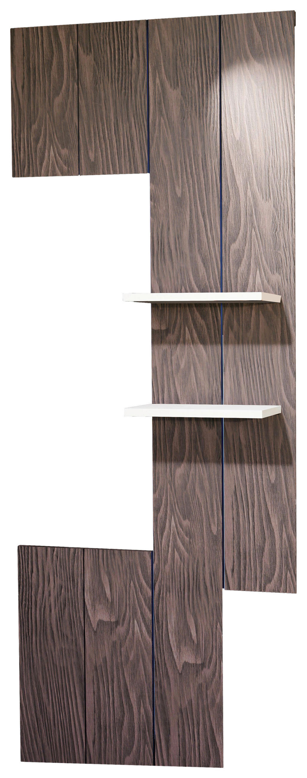WANDPANEEL Nussbaumfarben  89/225/22 cm  - Nussbaumfarben, Design, Holzwerkstoff (89/225/22cm) - Stylife