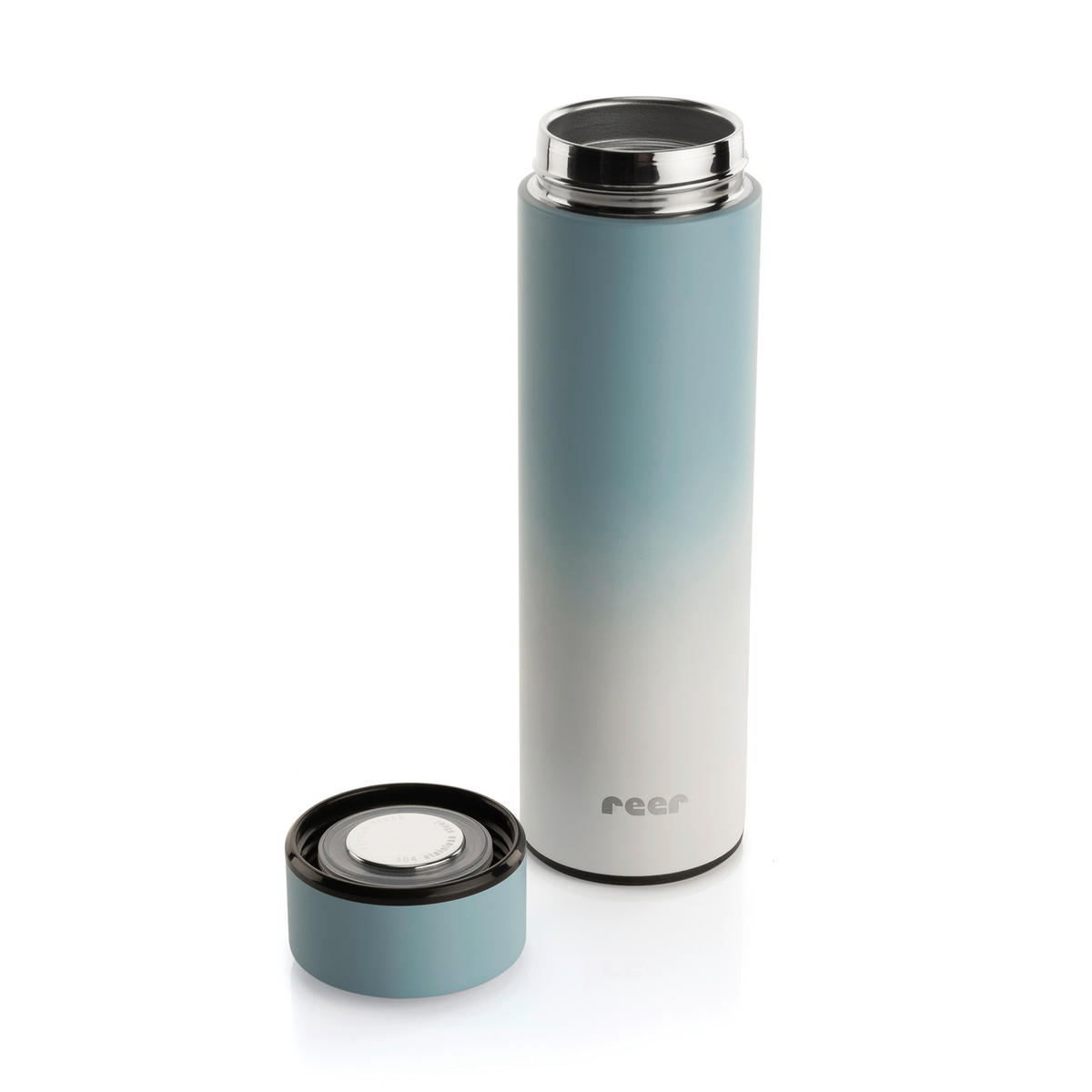 BABYTRINKFLASCHE - Pastellblau, Basics, Metall (6,5/23/6,5cm) - Reer