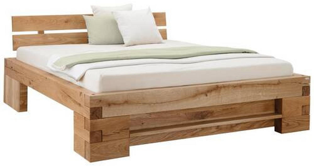 POSTEĽ, 180/200 cm, farba duba - farba duba, Natur, drevo (180/200cm) - Linea Natura