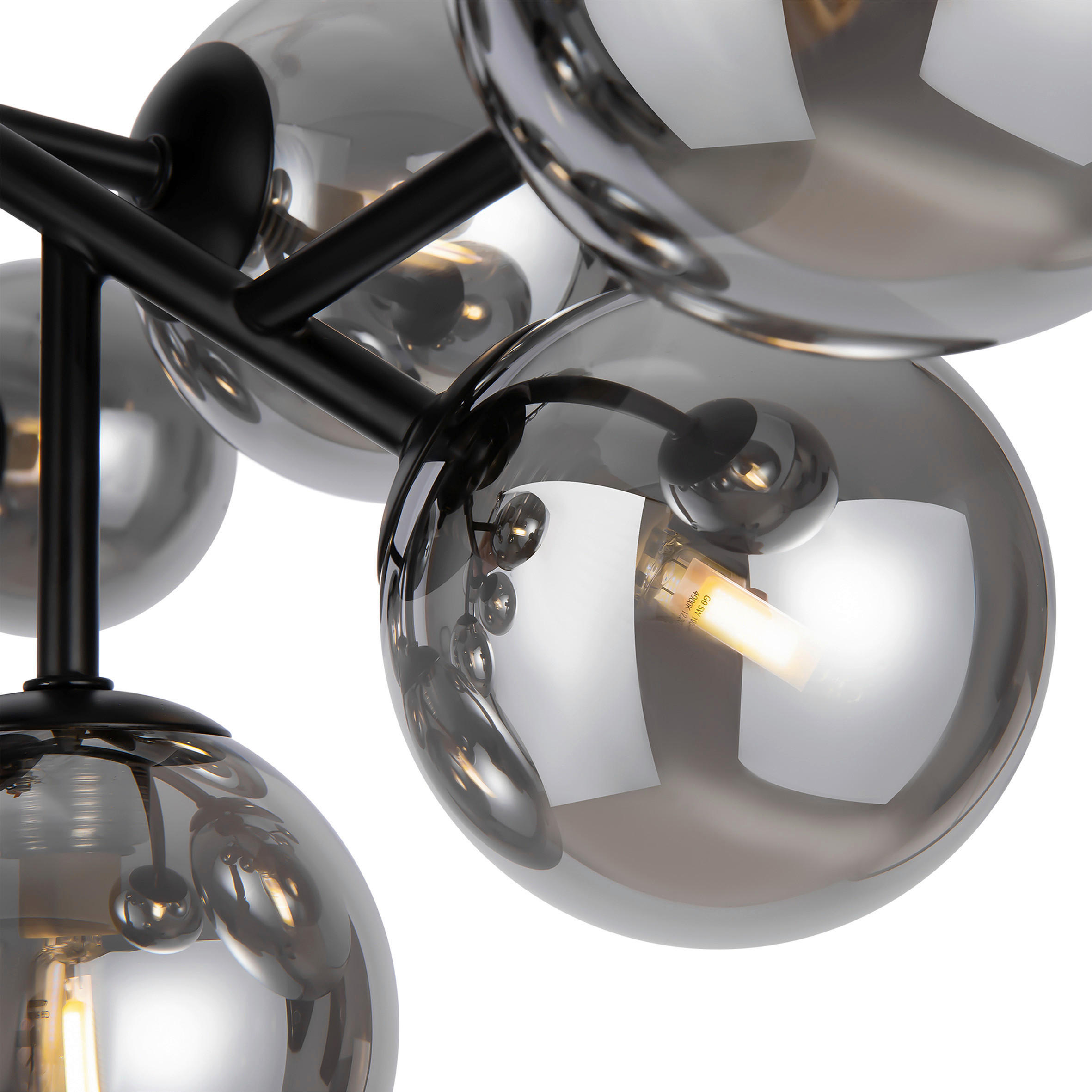 DECKENLEUCHTE 60/20/60 cm   - Schwarz, Trend, Glas/Metall (60/20/60cm) - MAYTONI