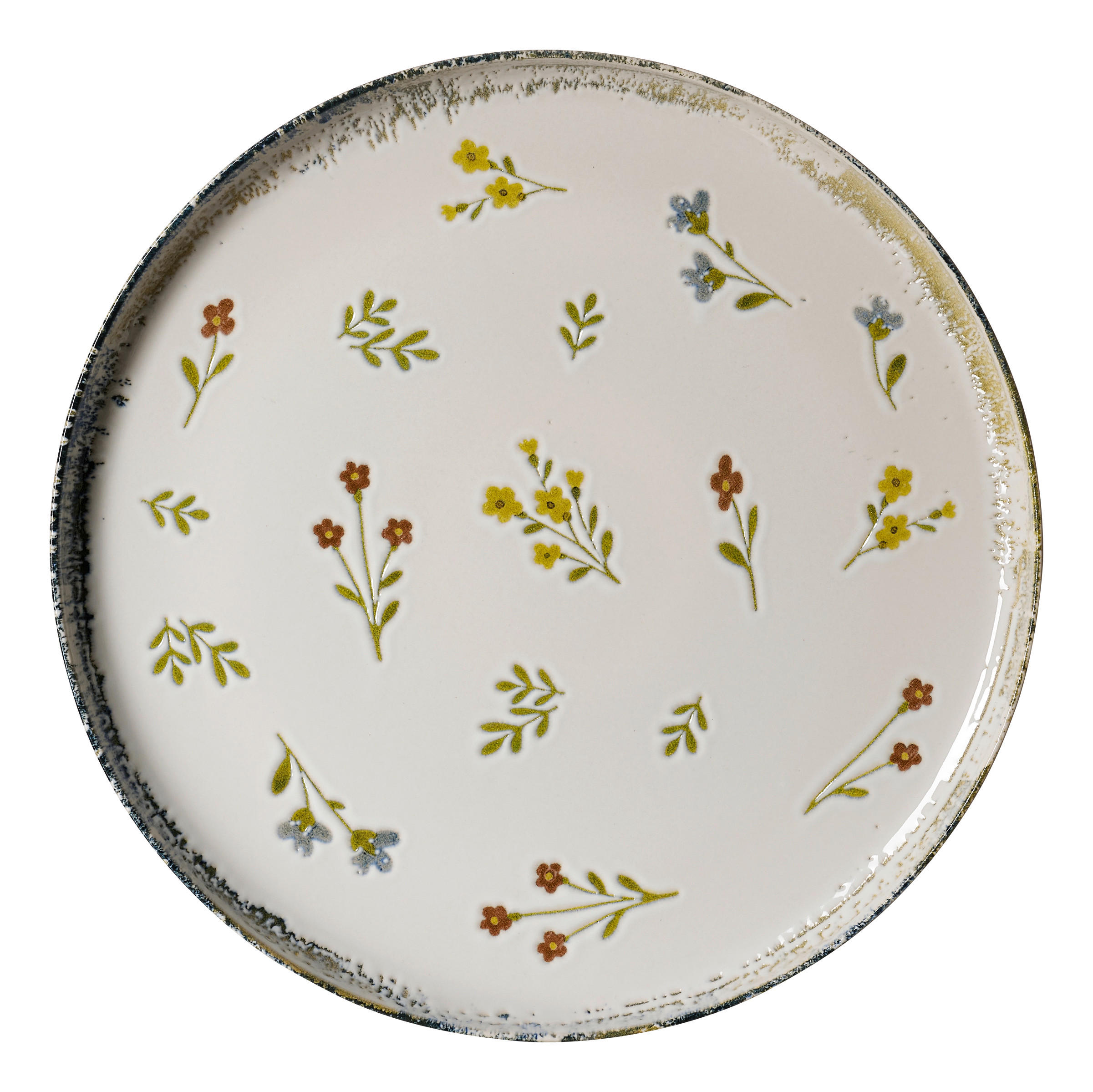 SERVIERPLATTE Viola 32/3 cm  - Multicolor/Creme, ROMANTIK / LANDHAUS, Keramik (32/3cm) - Ritzenhoff Breker