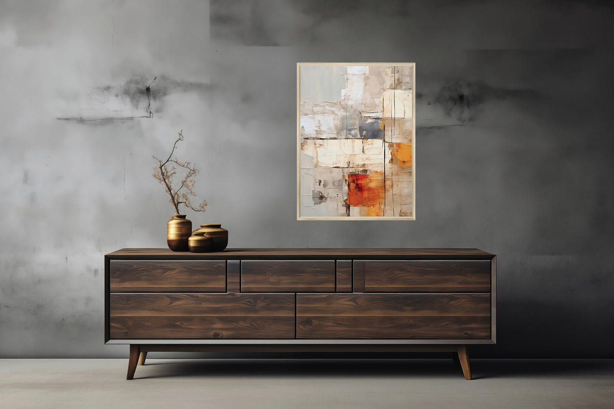 METALLBILD 60/80/4 cm  - Multicolor, Basics, Metall (60/80/4cm)