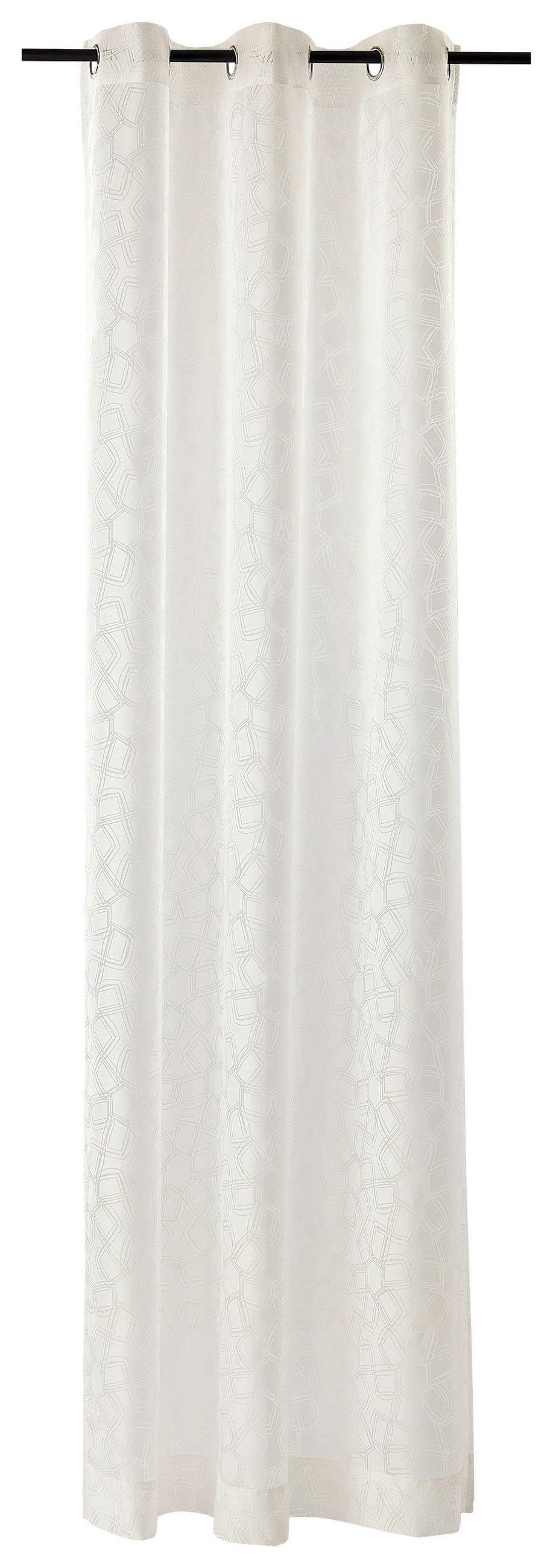 ÖSENSCHAL SW-Type weiß transparent 140/250 cm   - Creme/Weiß, Design, Textil (140/250cm) - Schöner Wohnen