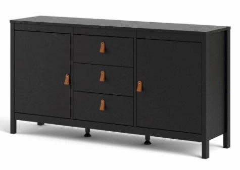 SIDEBOARD 151,2/79,7/38,4 cm - brun/aluminiumfärgad, Design, metall/trämaterial (151,2/79,7/38,4cm) - Best Price