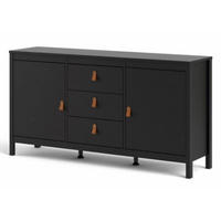 SIDEBOARD 151,2/79,7/38,4 cm  - brun/aluminiumfärgad, Design, metall/trämaterial (151,2/79,7/38,4cm) - Best Price