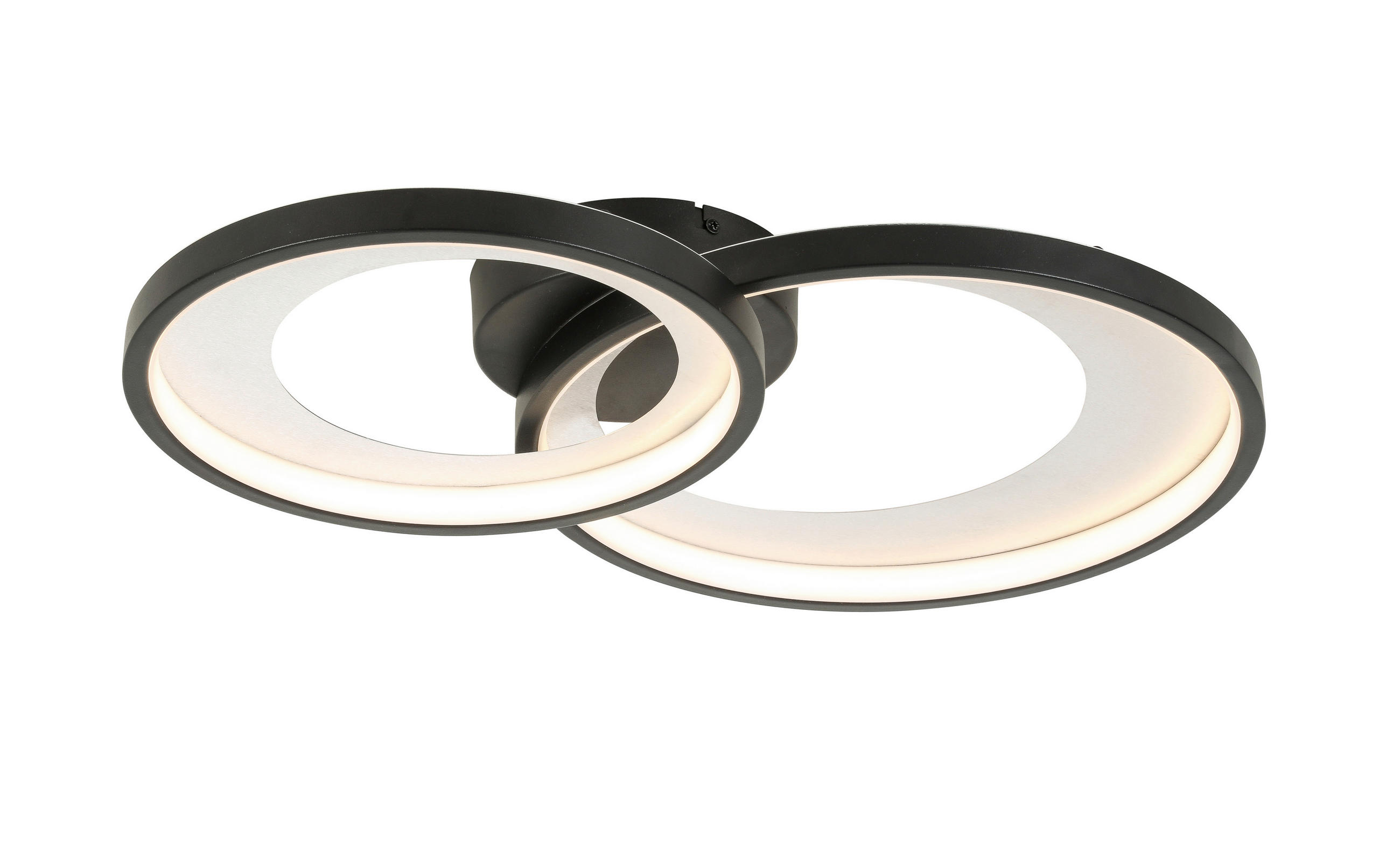 Novel Led-Deckenleuchte Schwarz, Silber 35x8.5x55 cm