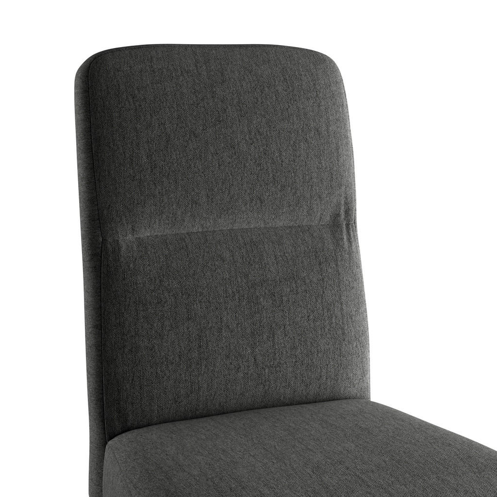 Thumbnail - Stuhl, Schwarz, Holz, Textil, Eiche, vollmassiv, Füllung: Polyetherschaumkern, konisch, 43x91x58 cm, Esszimmer, Stühle, ...