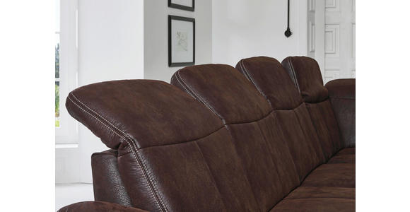 WOHNLANDSCHAFT in Textil Braun - Eichefarben/Beige, Natur, Textil (243/342/185cm) - Voleo