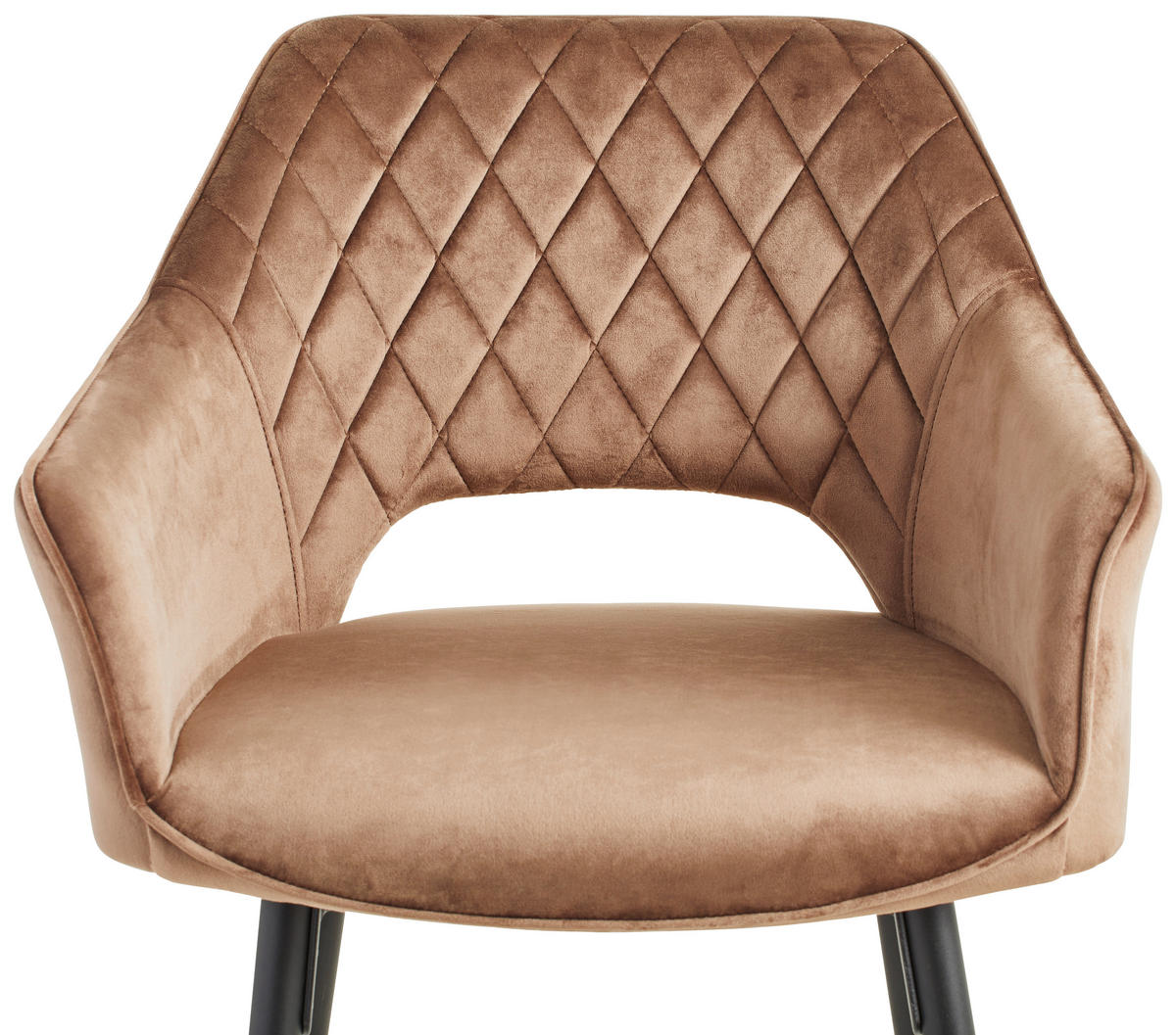 BÁRSZÉK fém, textil fekete, taupe  - fekete/taupe, Modern, textil/fém (55/105/53cm) - MID.YOU