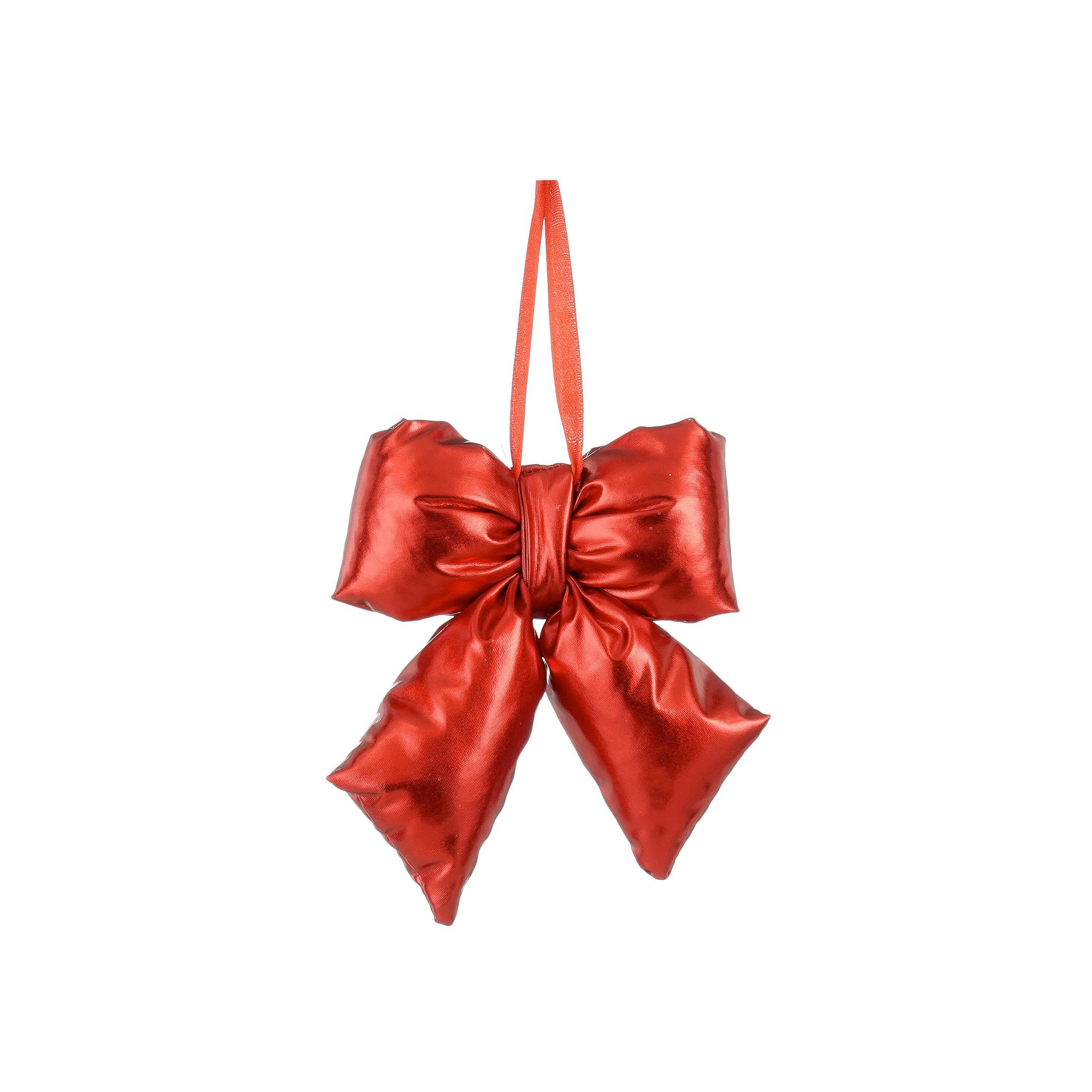 VIANOČNÁ OZDOBA - červená, Basics, textil (16/12.5/4.5cm)