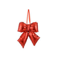 KARÁCSONYFADÍSZ - piros, Basics, textil (16/12.5/4.5cm)