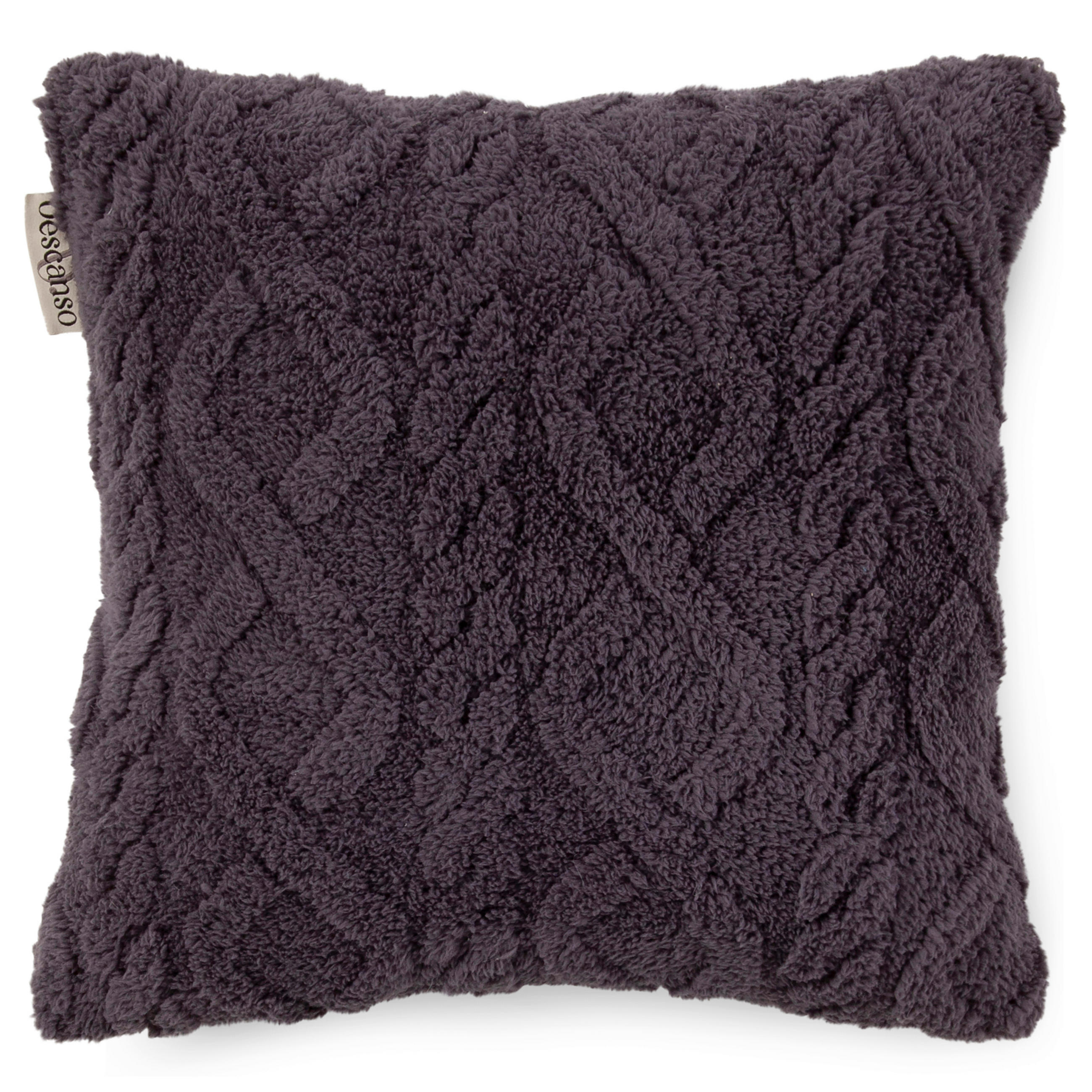 ZIERKISSEN   40/40 cm   - Anthrazit/Grau, Basics, Textil (40/40cm)