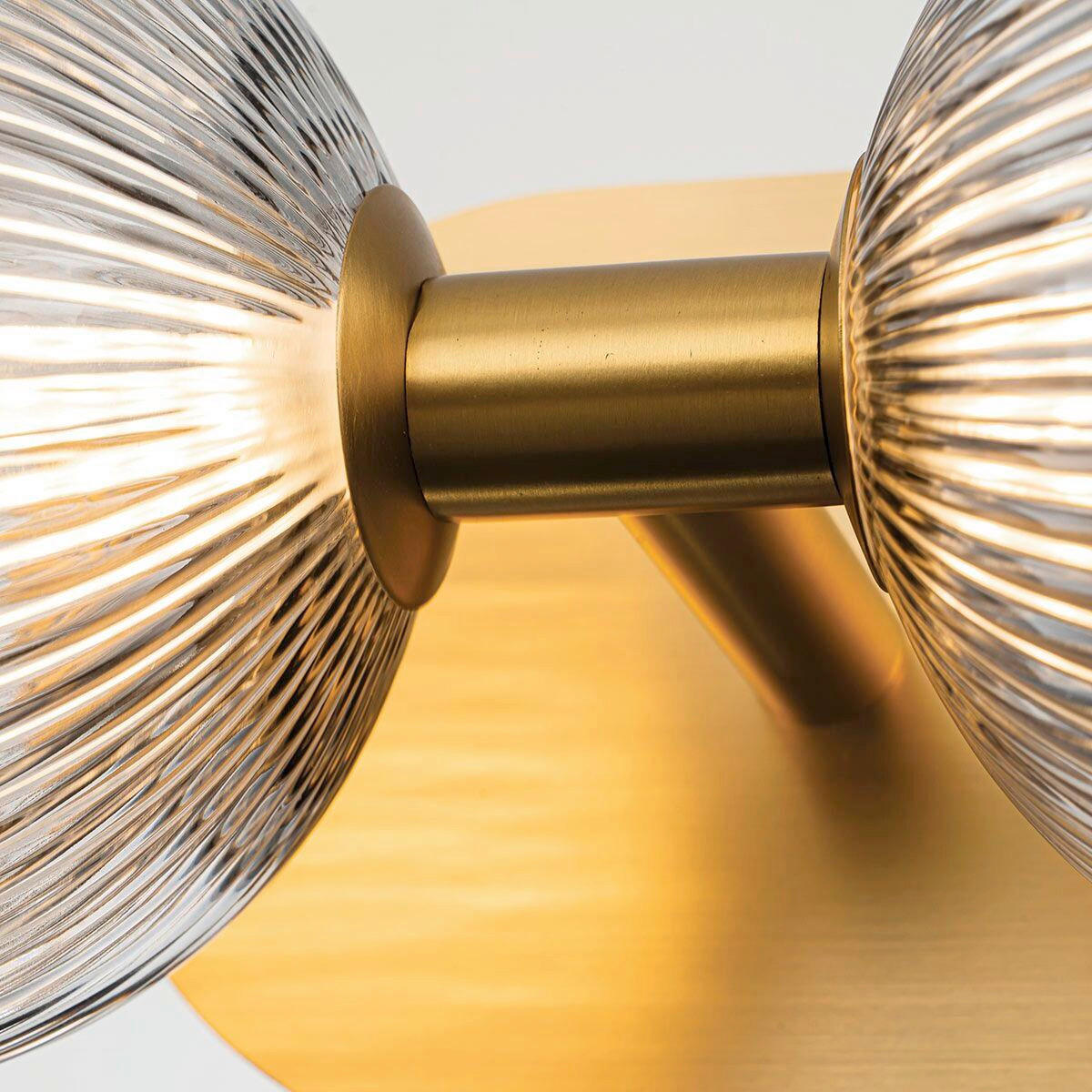 WANDLEUCHTE Eurofase   - Goldfarben, KONVENTIONELL, Glas/Metall (15,1/39/20,3cm) - Elstead Lighting