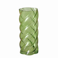 VÁZA, sklo, 30 cm - zelená, Basics, sklo (13/13/30cm)