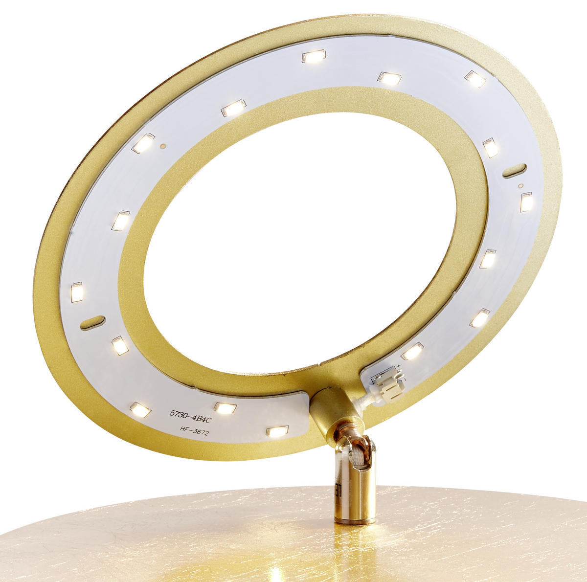 PLAFONIERĂ CU LED - auriu, Design, metal (24/8cm)