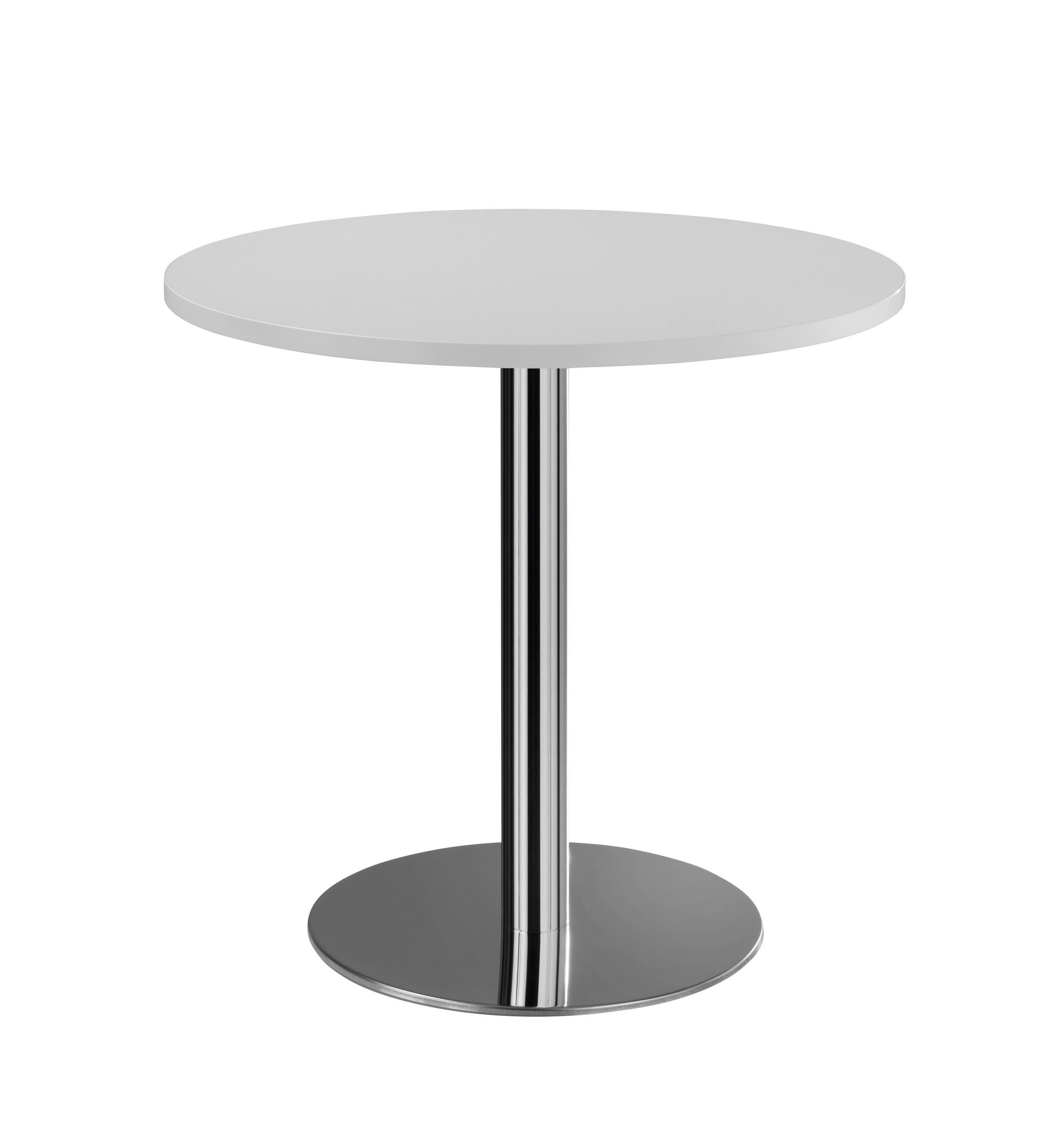 KONFERENZTISCH 80/80/74 cm  - Chromfarben/Grau, KONVENTIONELL, Holzwerkstoff/Metall (80/80/74cm) - Venda