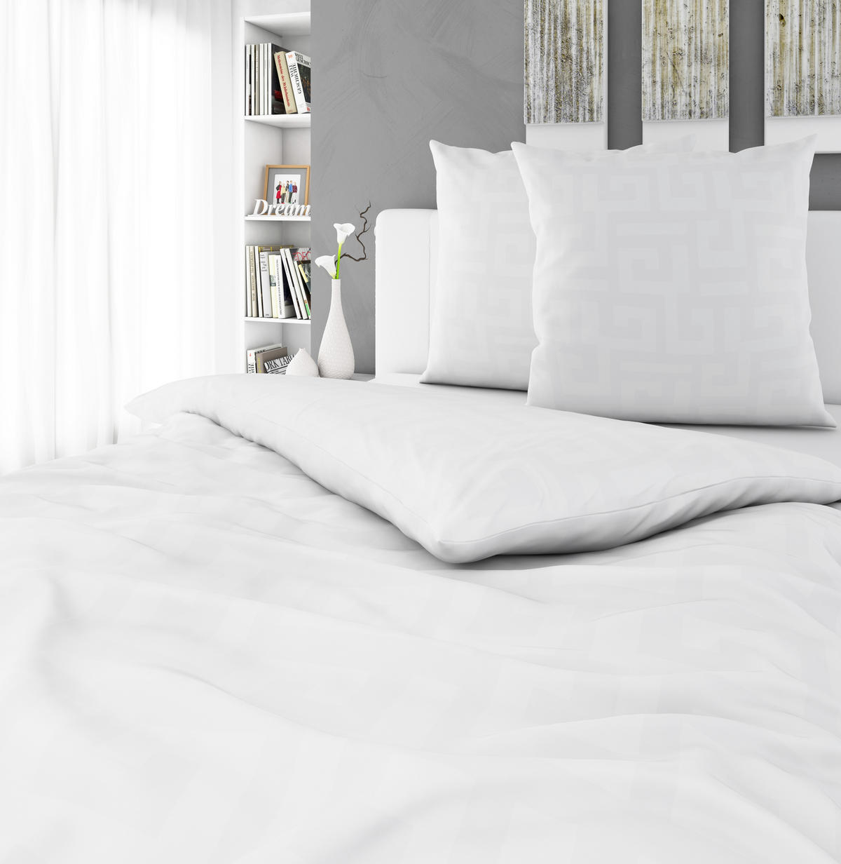 WENDEBETTWÄSCHE Satin 200/200 cm  - Weiß, Basics, Textil (200/200cm) - Bio:Vio