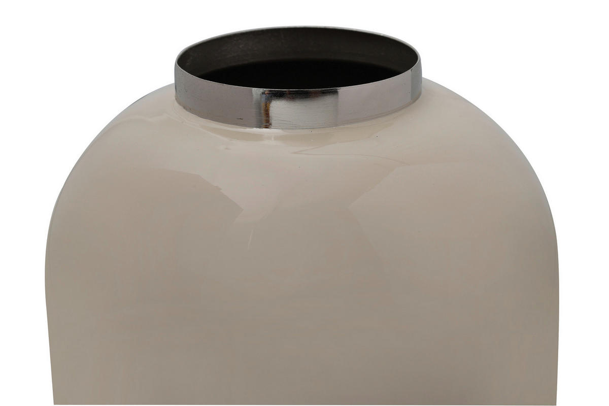 VASE  - Goldfarben/Creme, Trend, Metall (16.5/16.5/20cm) - Kayoom