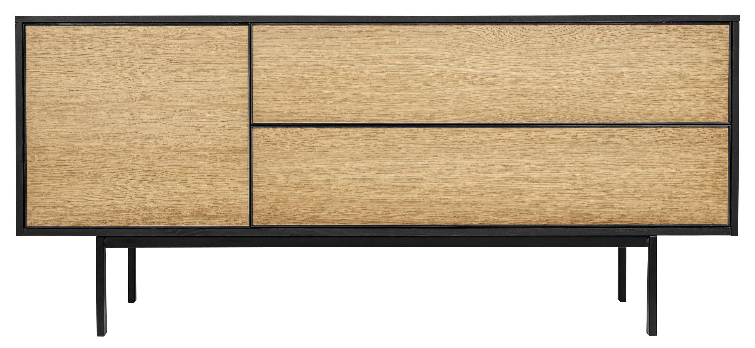 LOWBOARD  in 180/60/45 cm  - Eichefarben/Eschefarben, Design, Holz/Holzwerkstoff (180/60/45cm) - MID.YOU