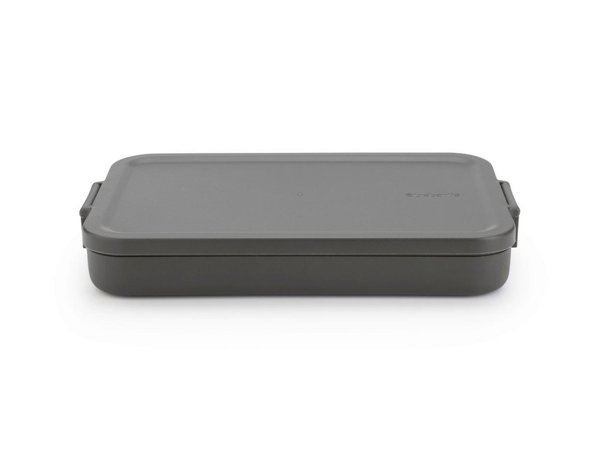 KRABIČKA NA OBĚD  - tmavě šedá, Basics, plast (25.5/3.7/16.6cm) - Brabantia