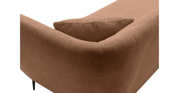 RÉCAMIERE Braun Chenille Zierkissen, Rücken echt  - Schwarz/Braun, KONVENTIONELL, Textil/Metall (224/70/97cm) - Hom`in