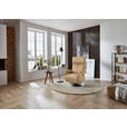 RELAXSESSEL in Leder Hellbraun  - Hellbraun/Edelstahlfarben, Design, Leder/Metall (78/112/85cm) - Cantus