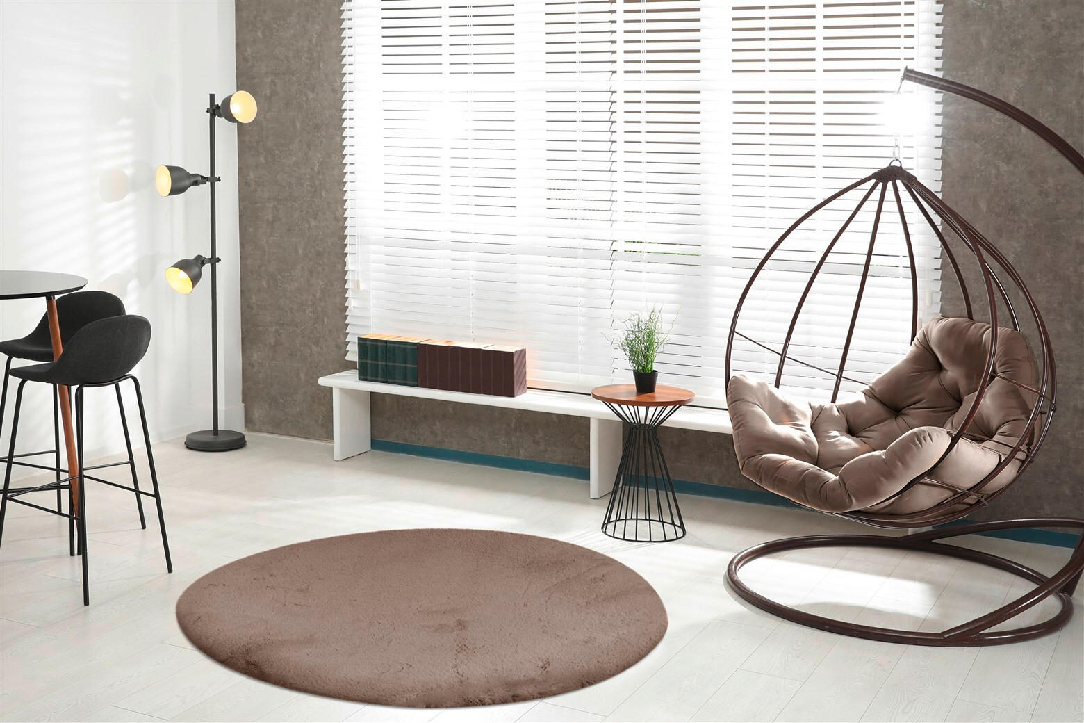 HOCHFLORTEPPICH 160 cm Rabbit Light 525 Taupe Taupe  - Taupe, KONVENTIONELL, Textil (160cm)