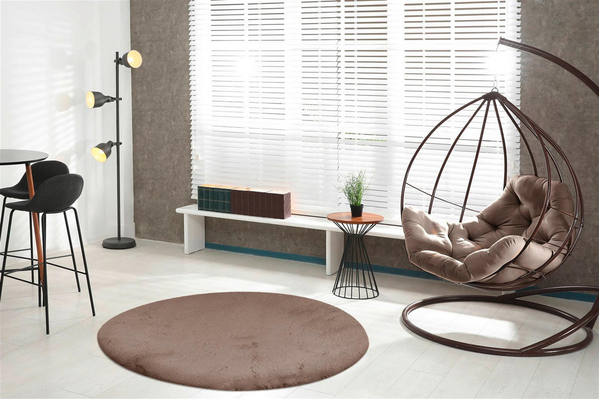 HOCHFLORTEPPICH 160 cm Rabbit Light 525 Taupe Taupe  - Taupe, KONVENTIONELL, Textil (160cm)